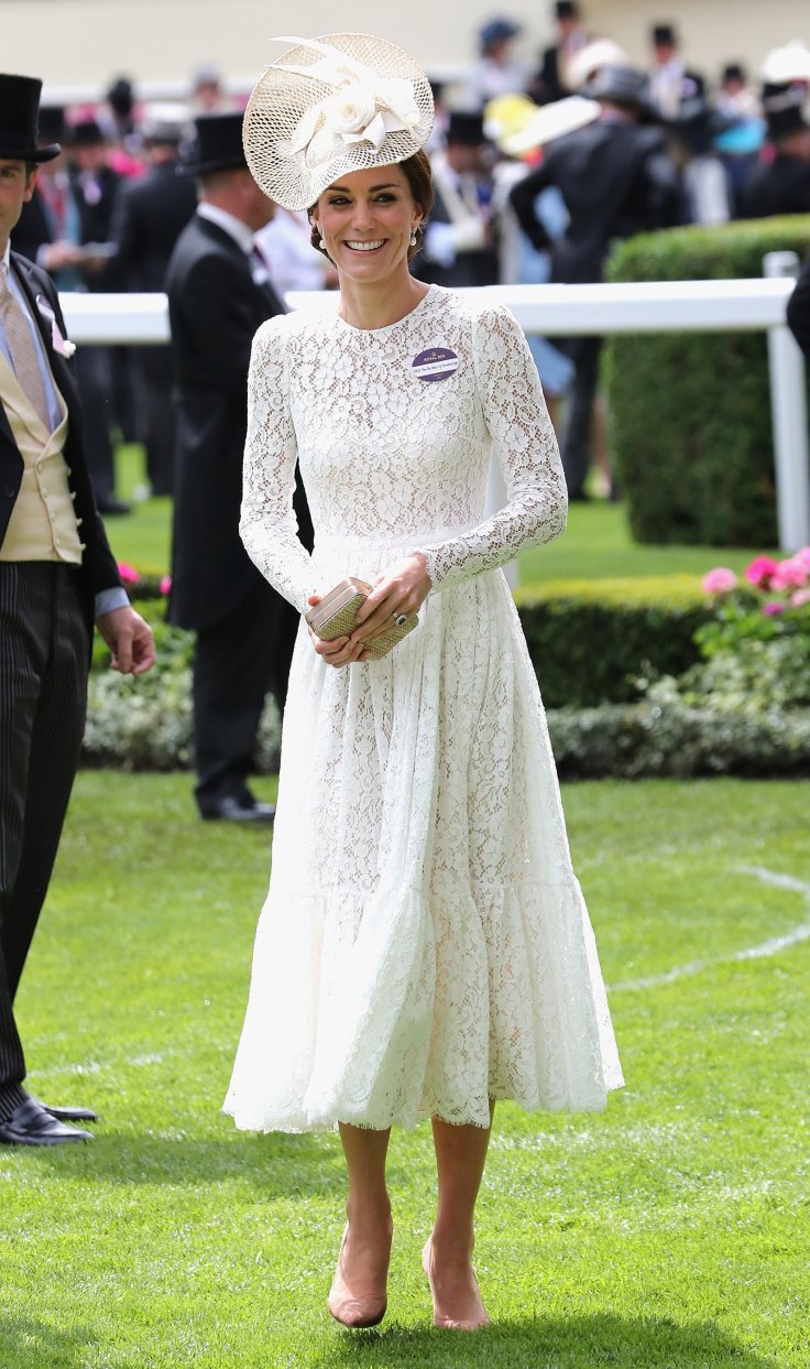 Kate attends royal ascot in D&G lace dress