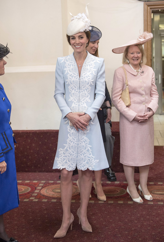 Kate attends the National Service of Thanksgiving for the Queen's 90th birthday