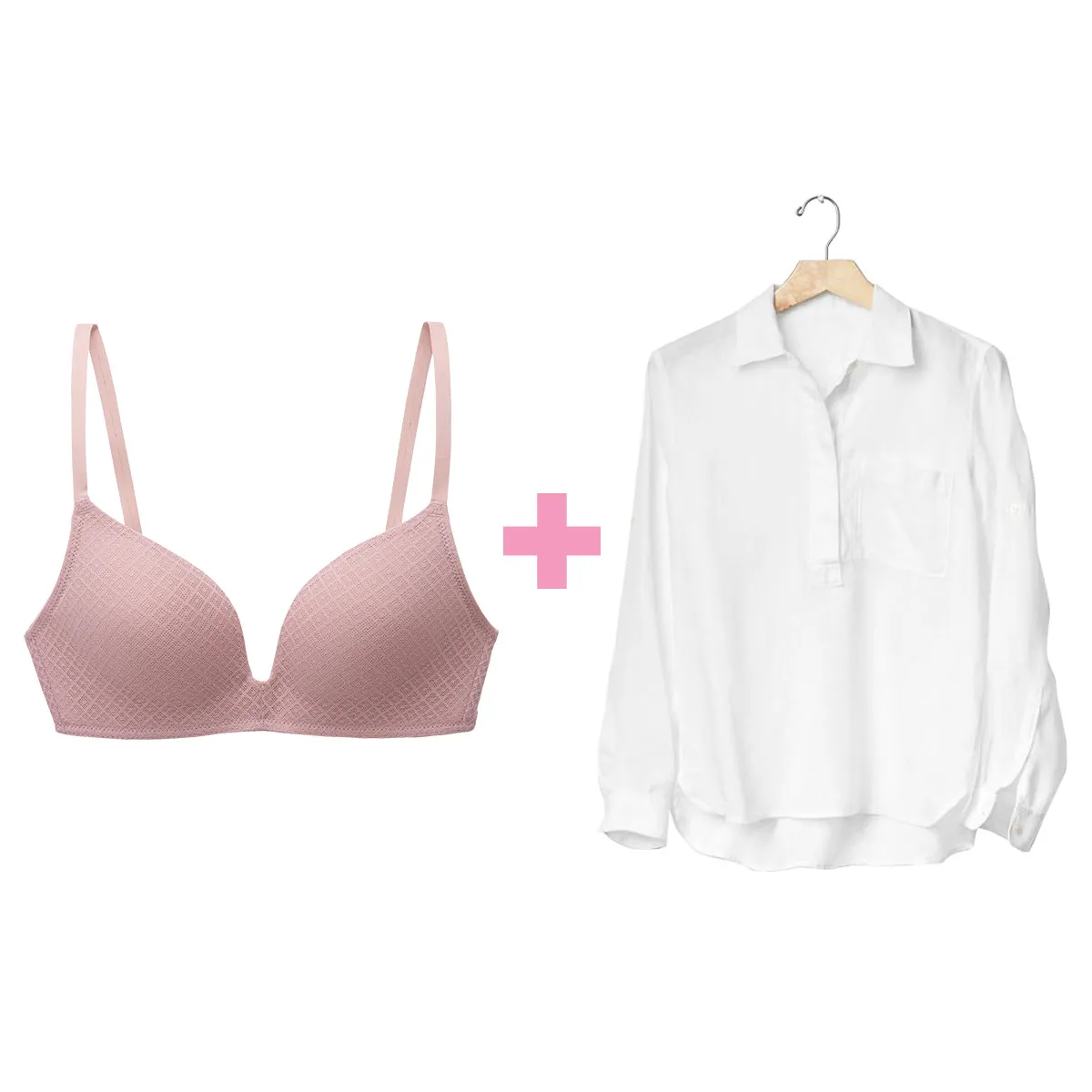What color bra do you wear under a white shirt