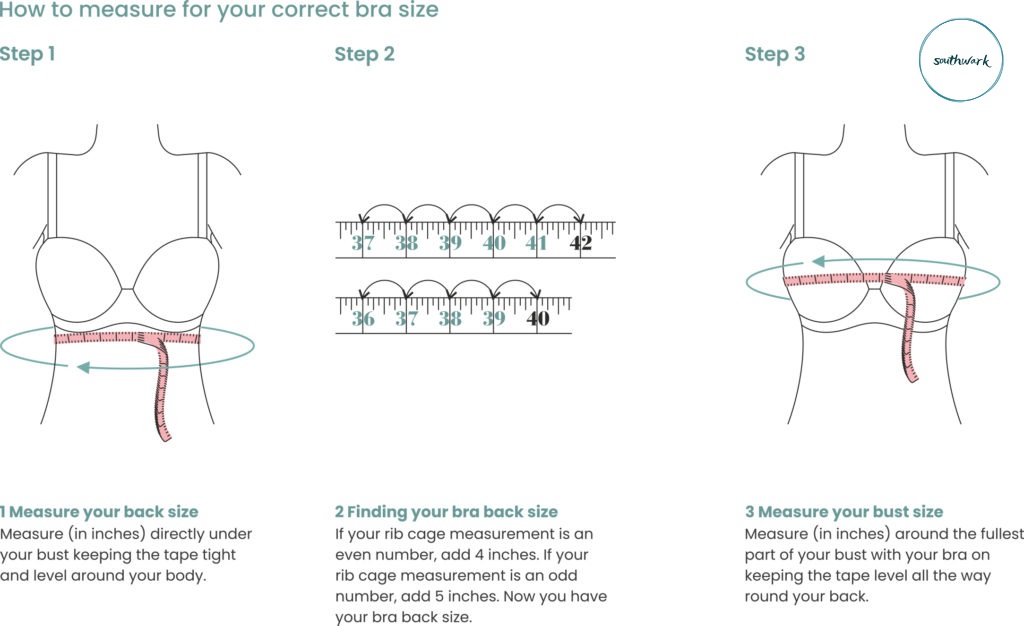 Guide to measure your bra size