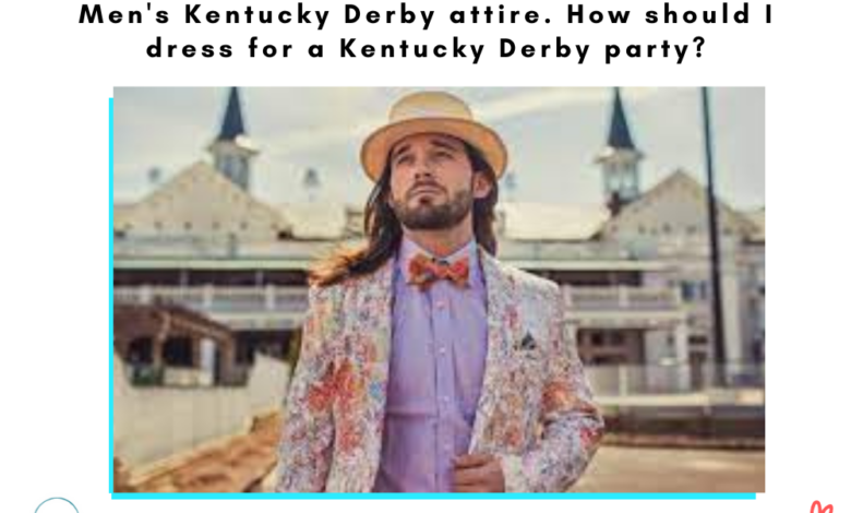 Men's Kentucky Derby attire
