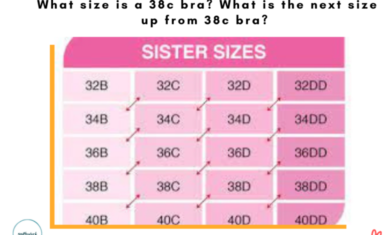 What size is a 38c bra? What is the next size up from 38c bra?