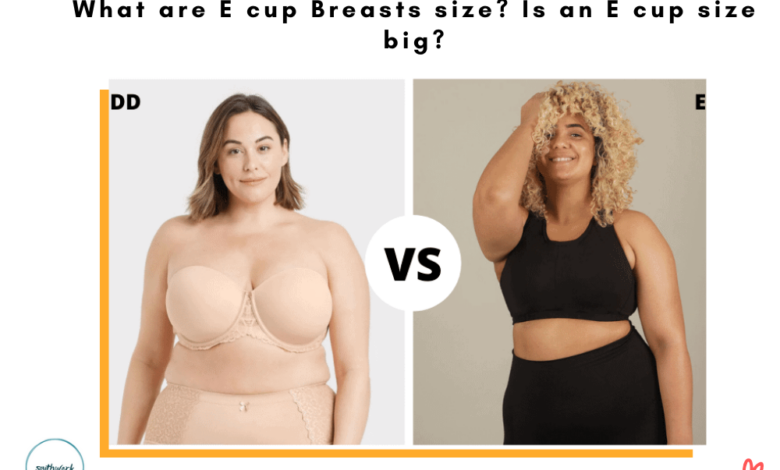 What are E cup Breasts size? Is an E cup size big?