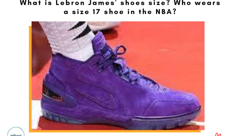 What is Lebron James' shoes size Who wears a size 17 shoe in the NBA
