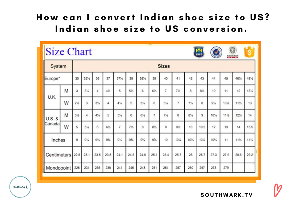 Mexico shoe size chart. How to convert Mexico shoe size to US?